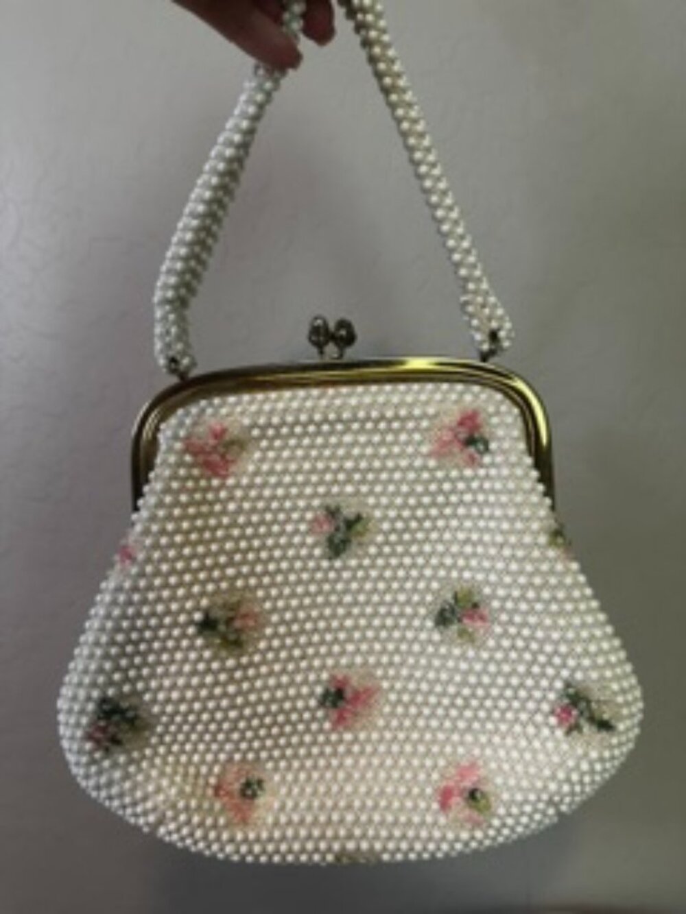 Vintage Lumured Beaded Bag
